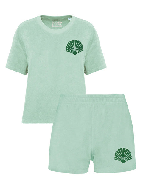 Terrycloth Set Terry Shell Green Velvet - Mint | NOTE: Delivery time 5-7 business days